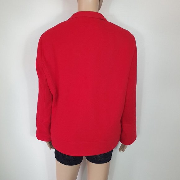 NWOT  jacket coat wool + cashmere Sze 16 red Ignazia Australia Made NEW winter - Picture 6 of 9